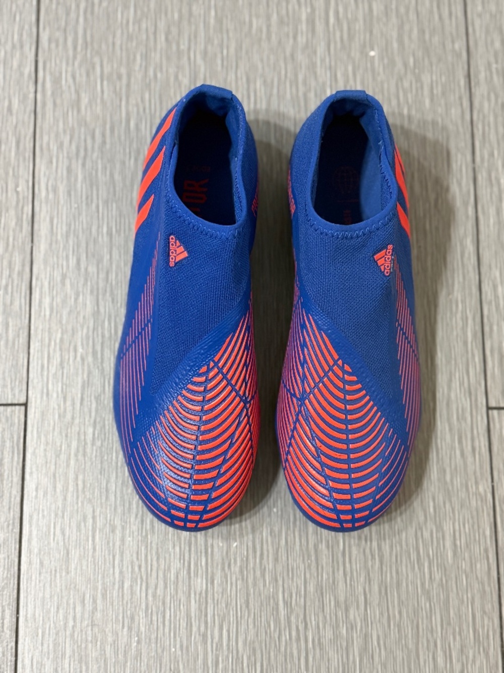 Adidas Predator Edge.3 Laceless FG soccer cleat — "Hi-Res Blue Turbo" Unisex